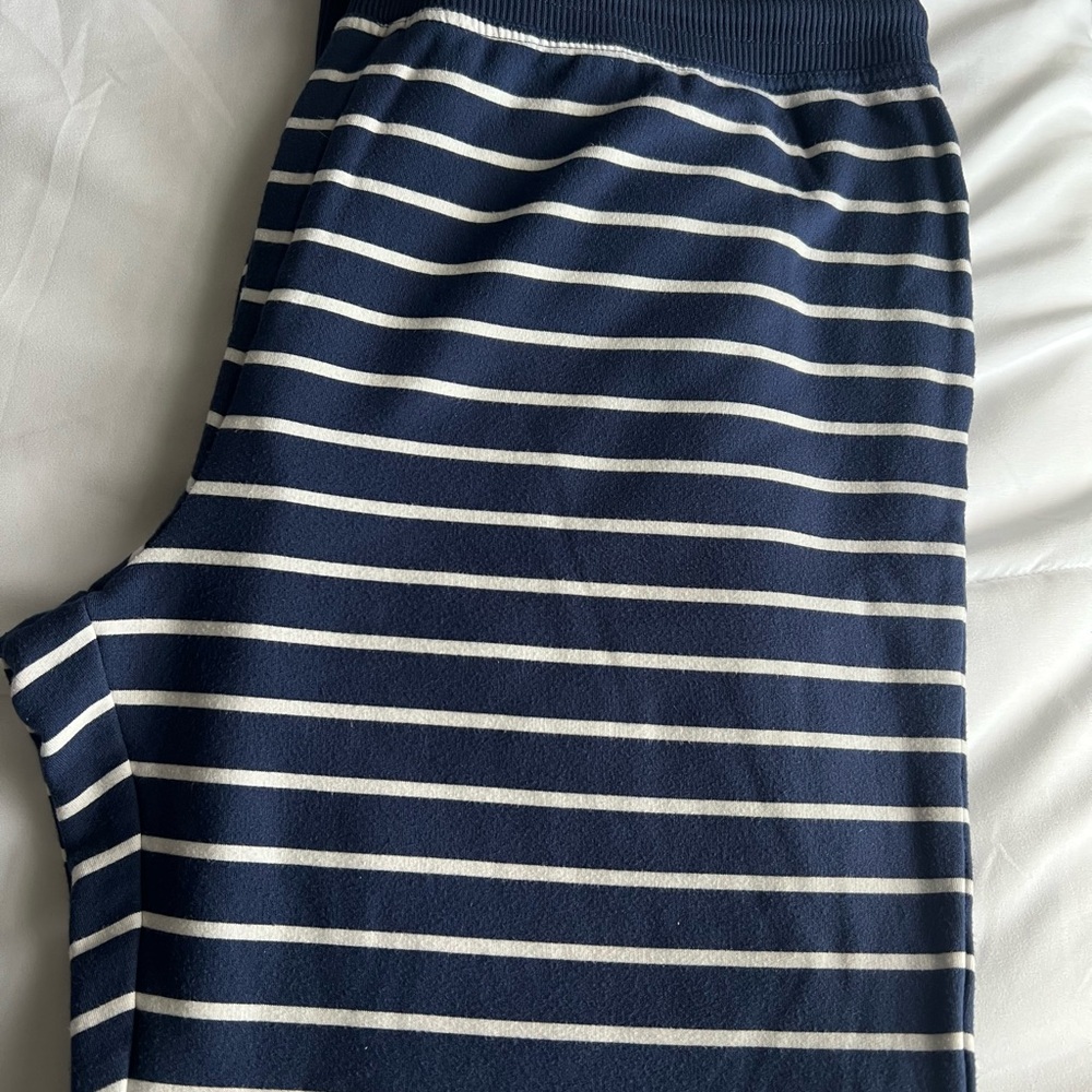 Vineyard Vines Navy and White Striped Joggers